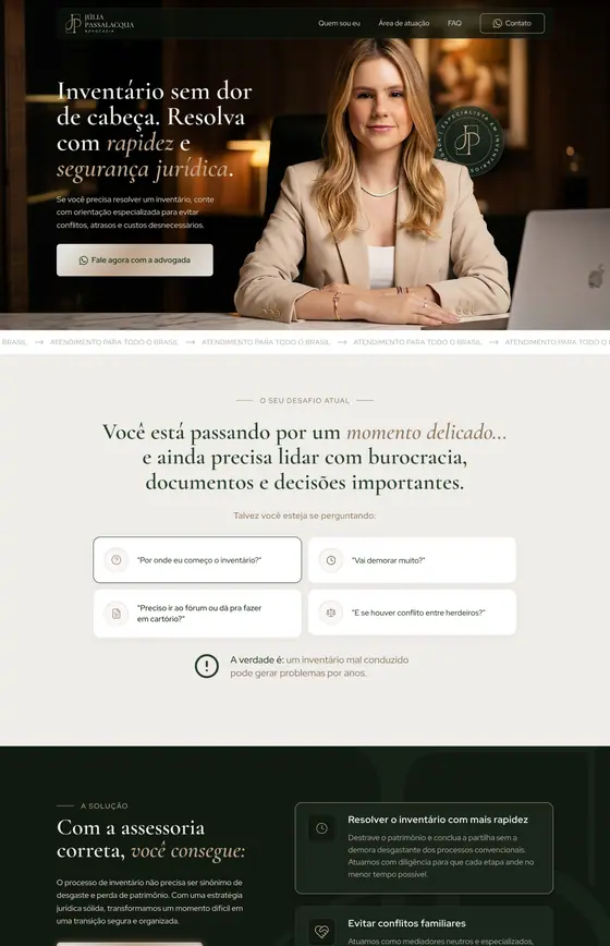 Projeto de site desenvolvido pela Beforge Studio