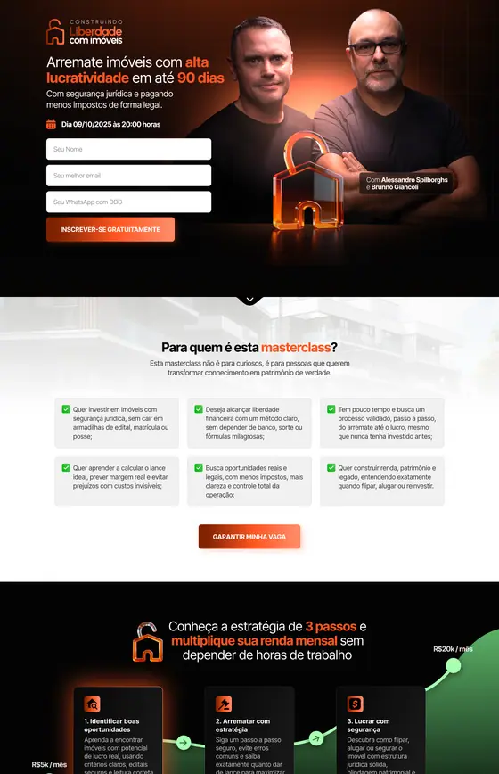 Projeto de site desenvolvido pela Beforge Studio