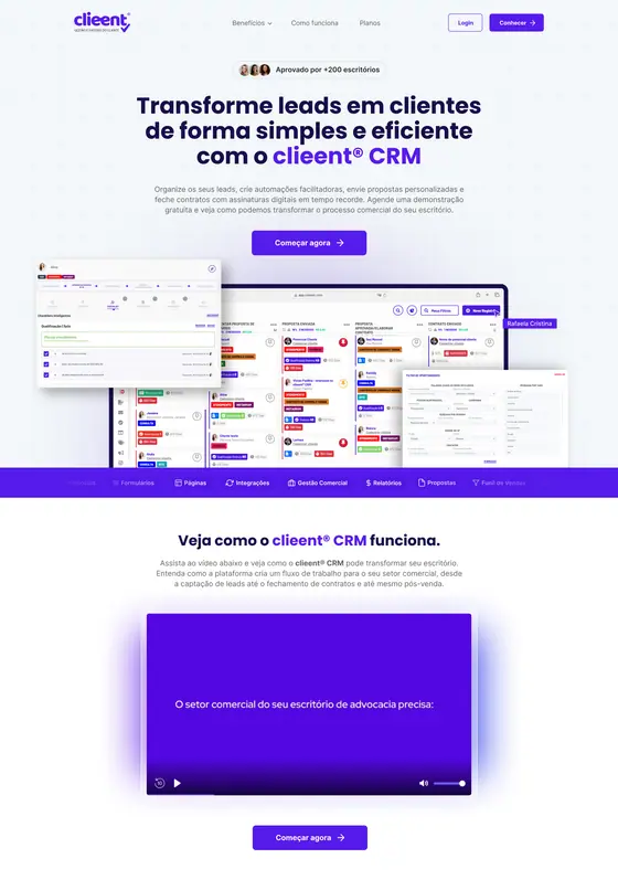 Projeto de site desenvolvido pela Beforge Studio